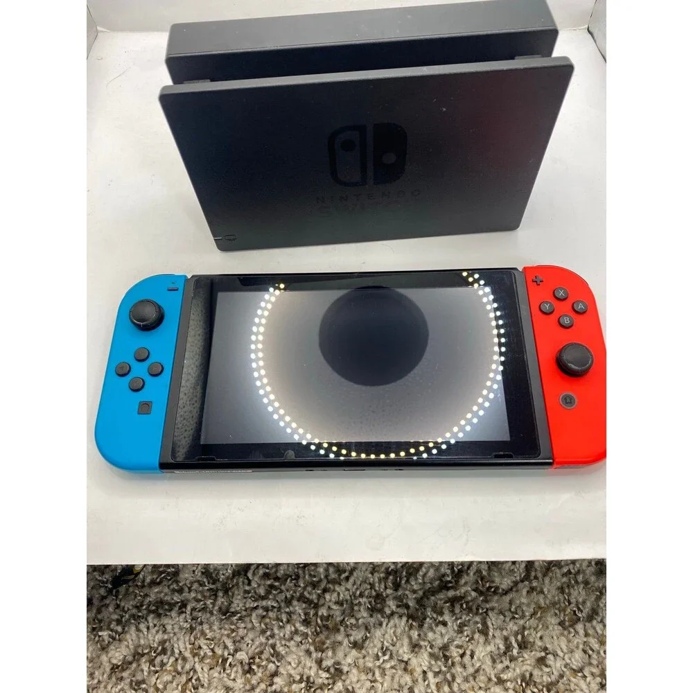 Nintendo Switch 1 neon Red Blue 32GB Handheld Console + Dock Complete In Box